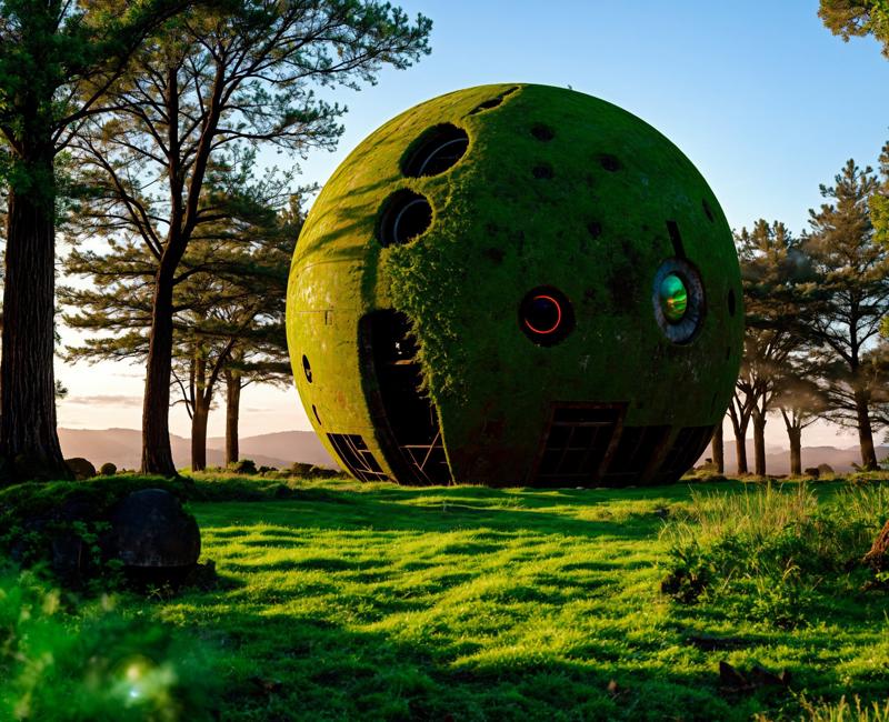 01105-109220845-(raw photo_1.2),a large green object sitting in the middle of a field, many giant glowing eye balls, old ruins, gigantic robot h.jpg